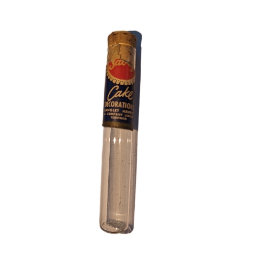 Antique Savoy Cake Decorations Vial